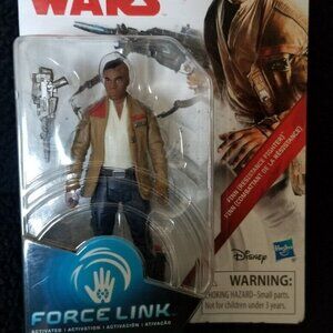 Rare new Black & Tan hair Star Wars Finn Action Figure factory mistake sealed